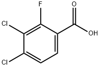 Benzoic acid, 3,4-dichloro-2-fluoro- Struktur