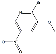 2-bromo-3-methoxy-5-nitropyridine Struktur