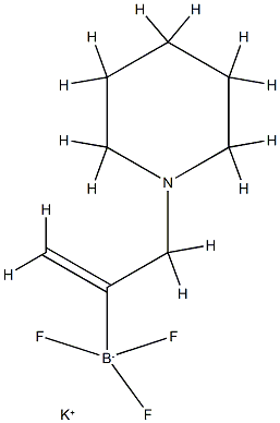 Potassium 3-(piperidin-1-yl)prop-1-en-2-yltrifluoroborate Struktur