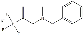 Potassium 3-[benzyl(methyl)amino]prop-1-en-2yltrifluoroborate Struktur