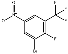 1-bromo-2-fluoro-5-nitro-3-(trifluoromethyl)benzene Struktur