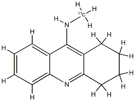 N-methyltacrine Struktur