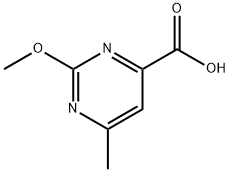 4-Pyrimidinecarboxylicacid,2-methoxy-6-methyl-(9CI) Struktur