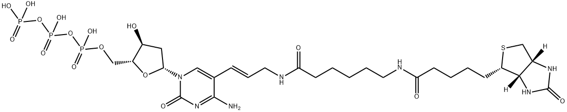 5-(N-(N-BIOTINYL-EPSILON-AMINO-CAPROYL)- 3-AMINOALL Struktur