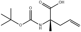 (S)-N-Boc-2-(2'-propylenyl)alanine Struktur