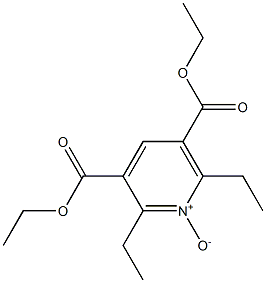 2,6-Diethyl-1-oxy-pyridine-3,5-dicarboxylic acid diethyl ester Struktur