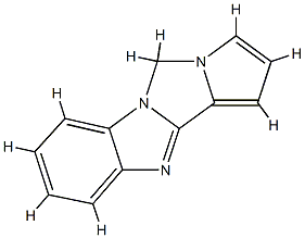 5H-Pyrrolo[1,2:3,4]imidazo[1,5-a]benzimidazole(9CI) Struktur