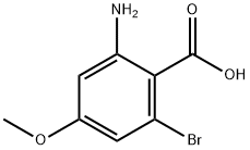 2-Amino-6-bromo-4-methoxybenzoic acid Struktur