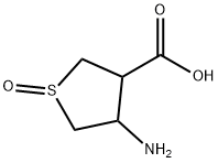 4-Amino-1-oxo-tetrahydro-thiophene-3-carboxylic acid Struktur