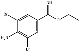 ethyl 4-amino-3,5-dibromobenzimidate Struktur