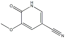 3-Pyridinecarbonitrile,1,6-dihydro-5-methoxy-6-oxo-(9CI) Struktur