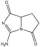 1H-Pyrrolo[1,2-c]imidazole-1,5(6H)-dione,3-amino-7,7a-dihydro-(9CI) Struktur