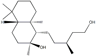 (γS,1S,4aβ)-Decahydro-2β-hydroxy-γ,2,5,5,8aα-pentamethyl-1-naphthalene-1-pentanol Struktur