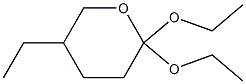 2H-Pyran,2,2-diethoxy-5-ethyltetrahydro-(9CI) Struktur