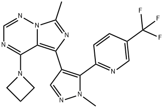 4-(azetidin-1-yl)-7-methyl-5-{1-methyl-5-[5-(trifluoromethyl)pyridin-2-yl]-1H-pyrazol-4-yl}imidazo[5,1-f][1,2,4]triazine price.