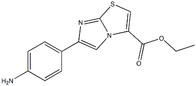 ETHYL 6-(4-AMINOPHENYL)IMIDAZO[2,1-B][1,3]THIAZOLE-3-CARBOXYLATE Struktur