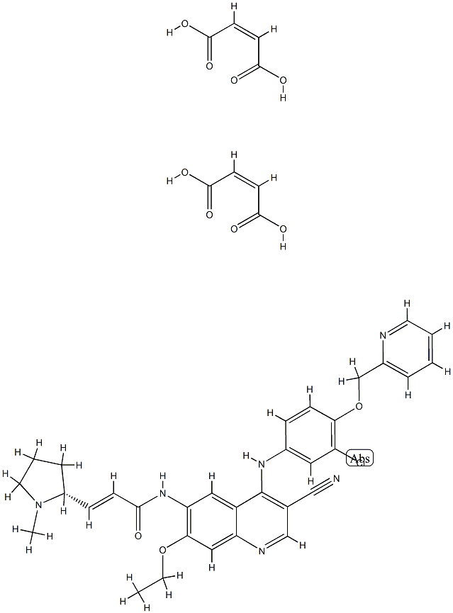 Pyrotinib Maleate Struktur