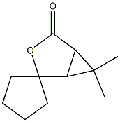 Spiro[cyclopentane-1,2-[3]oxabicyclo[3.1.0]hexan]-4-one, 6,6-dimethyl- (9CI) Struktur