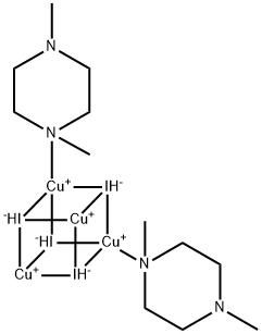 Bis(N,N'-diMethylpiperazine)tetra[copper(I) iodide], 98% MOF Struktur