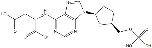 2',3'-dideoxyadenylosuccinate Struktur