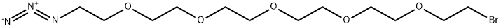 Bromo-PEG5-Azide Structure