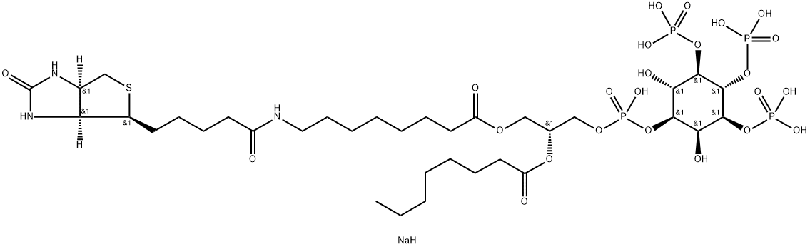 PtdIns-(3,4,5)-P3-biotinamide (sodium salt) Struktur