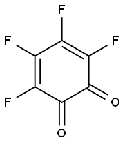 3,4,5,6-Tetrafluoro-3,5-cyclohexadiene-1,2-dione Struktur