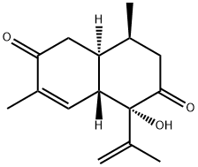 7α-Hydroxy-4,11-cadinadiene-3,8-dione Struktur