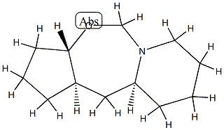 1H,5H-Cyclopenta[f]pyrido[1,2-c][1,3]oxazepine,decahydro-,(3a-alpha-,10a-bta-,11a-bta-)-(9CI) Struktur