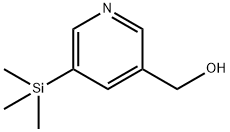 3-Pyridinemethanol,5-(trimethylsilyl)-(9CI) Struktur