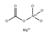 magnesium [carbonato(2-)-O]trihydroxyaluminate(2-) Struktur