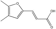 (E)-3-(4,5-dimethylfuran-2-yl)acrylic acid Struktur