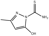 1H-Pyrazole-1-carbothioamide,5-hydroxy-3-methyl-(9CI) Struktur