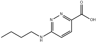 3-Pyridazinecarboxylicacid,6-(butylamino)-(9CI) Struktur