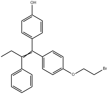 4-(1-(4-(2-bromoethoxy)phenyl)-2-phenylbut-1-en-1-yl)phenol(WXC07440) Struktur