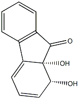 1,1a-dihydroxy-1-hydrofluoren-9-one Struktur