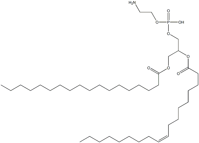 1-stearoyl-2-oleoylphosphatidylethanolamine Struktur