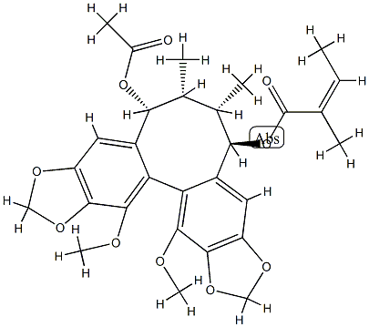 O-Acetylschisantherin L Struktur