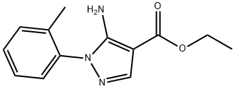 ethyl 5-amino-1-(2-methylphenyl)-1H-pyrazole-4-carboxylate Struktur