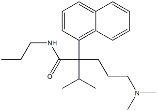 α-[3-(Dimethylamino)propyl]-α-isopropyl-N-propyl-1-naphthaleneacetamide Struktur