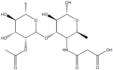 4,6-dideoxy-4-malonylaminoglucose Struktur