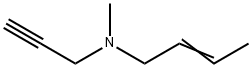 2-Buten-1-amine,N-methyl-N-2-propynyl-(9CI) Struktur