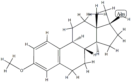 3-Methoxy-17α-Methylestra-1,3,5(10)trien-17β-ol Struktur