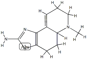 6-METHYL-4,5,5A,6,7,8-HEXAHYDROTHIAZOLO(4,5-F)QUINOLIN-2-AMINE Struktur