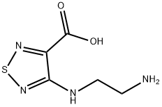 1,2,5-Thiadiazole-3-carboxylicacid,4-[(2-aminoethyl)amino]-(9CI) Struktur