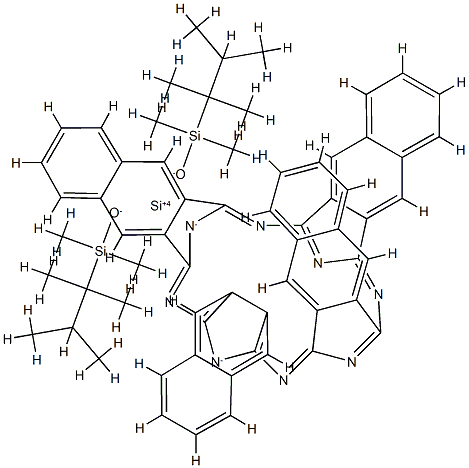 bis(dimethylthexylsiloxy)silicon 2,3-naphthalocyanine Struktur