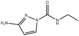 1H-Pyrazole-1-carboxamide,3-amino-N-ethyl-(9CI) Struktur