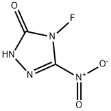 3H-1,2,4-Triazol-3-one,4-fluoro-2,4-dihydro-5-nitro-(9CI) Struktur