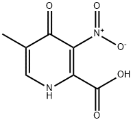 2-Pyridinecarboxylicacid,1,4-dihydro-5-methyl-3-nitro-4-oxo-(9CI) Struktur