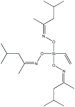 4-Methyl-2-pentanone, O, O′, O′′-(ethenyl silylidyne) trioxime Struktur